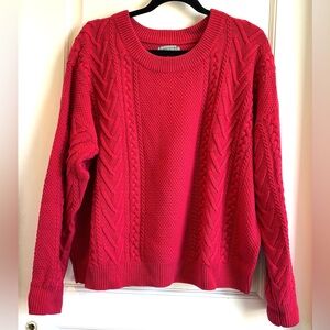 Red Fisherman’s Sweater